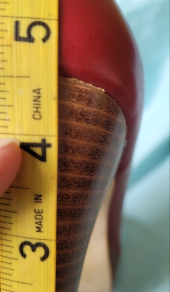 Bakers Paloma Platform Peeptoe size 7 1/2 RED - Picture 8 of 8